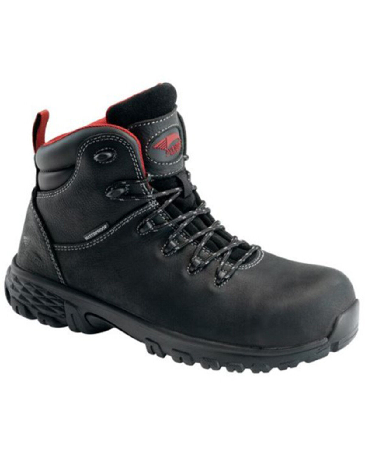 Image #1 - Avenger Men's Flight Waterproof Mid 6" Lace-Up Work Boots - Aluminum Toe, , hi-res