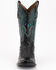 Ferrini Men's Full-Quill Ostrich Embroidered Western Boots - Broad Square Toe, Black, hi-res