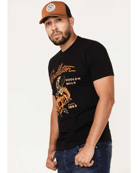 Pendleton Men's Rodeo Rope Logo Graphic T-Shirt , Black, hi-res