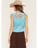 Image #4 - Shyanne Women's Faux Suede Fringe Vest, Bright Blue, hi-res