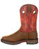 Georgia Boot Men's Carbo-Tec LT Waterproof Western Work Boots - Square Toe, Brown, hi-res