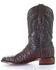 Image #3 - Corral Men's Ostrich overlay Western Boots - Square Toe, Brown, hi-res