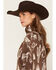 Image #2 - Shyanne Women's Kate Conversation Print 1/2 Zip Pullover, Mahogany, hi-res