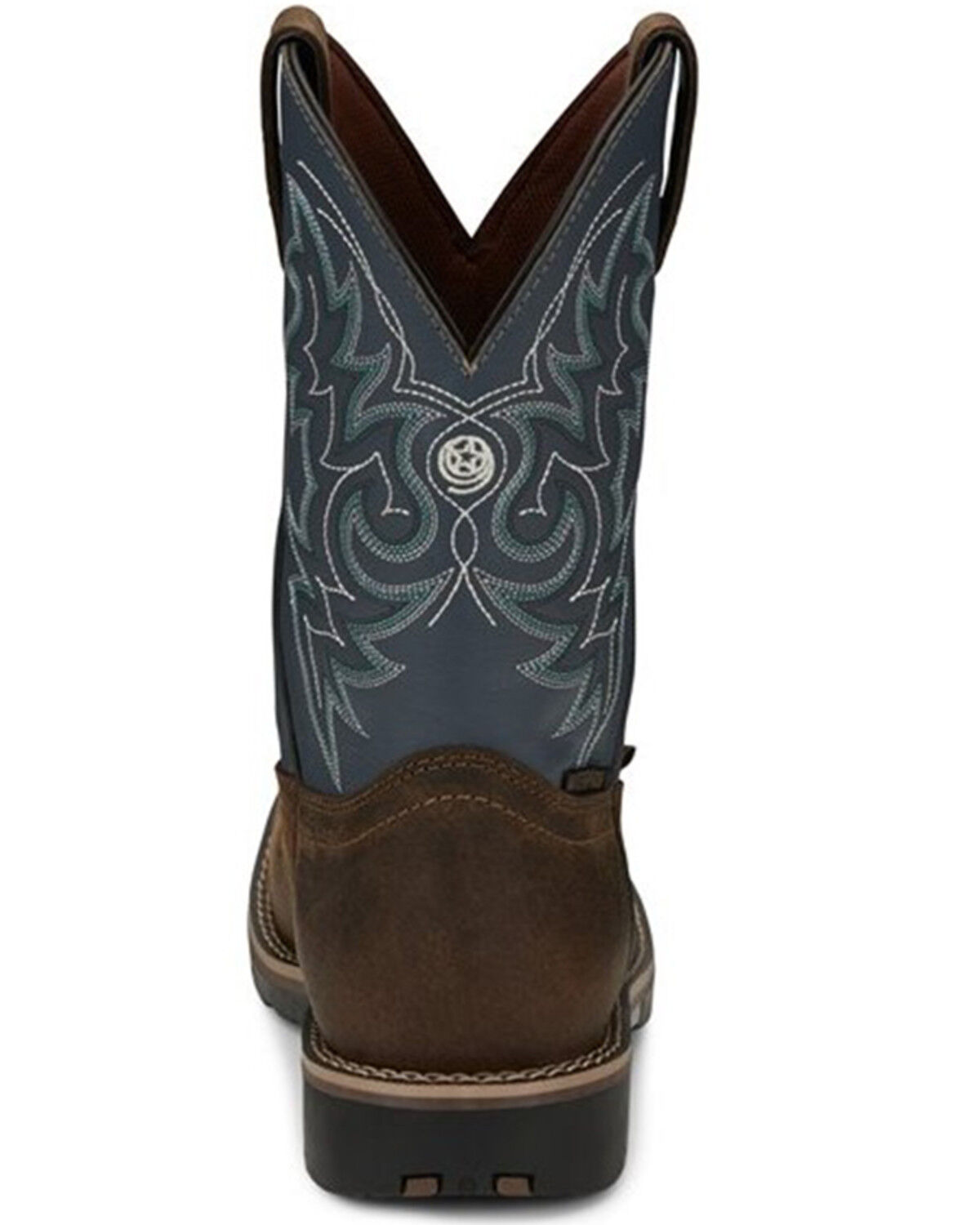 Image #5 - Justin Men's Waterproof Western Work Boots - Soft Toe, , hi-res