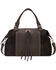 American West Chocolate Cow Town Large Convertible Zip Top Satchel , Chocolate, hi-res