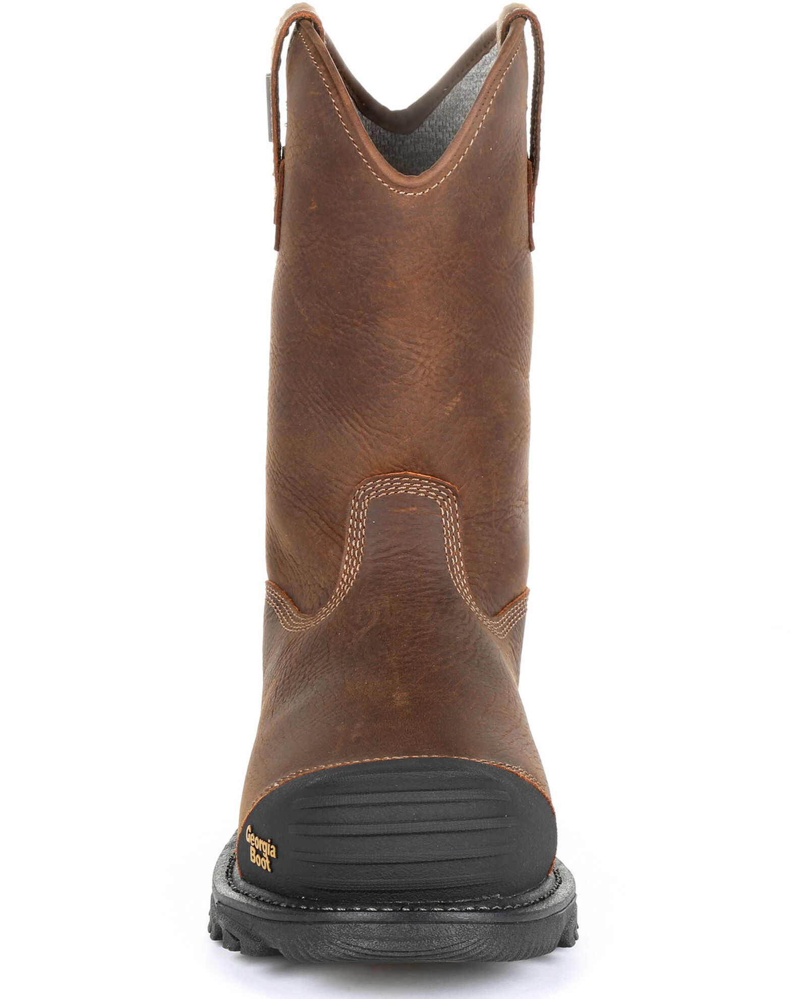 Image #5 - Georgia Boot Men's Rumbler Waterproof Western Work Boots - Composite Toe, Black/brown, hi-res