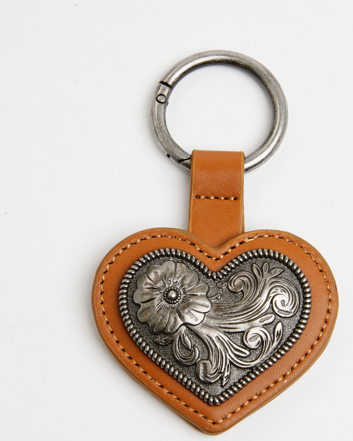 Image #2 - Boot Barn Winslow Heart Concho Magnetic Hat Clip Keychain, Tan, hi-res