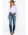Image #6 - Cinch Women's Stripe Button Down Core Western Long Sleeve Shirt, Purple, hi-res