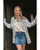 Image #1 - Idyllwind Women's Country Club Graphic Short Sleeve Trustee Tee, Ivory, hi-res