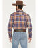 Image #4 - Cody James Men's Smokey Trail Plaid Print Long Sleeve Button-Down Stretch Western Shirt - Big, Dark Blue, hi-res