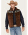 Image #1 - Cody James Men's Rough Road Southwestern Yoke Vest, Brown, hi-res