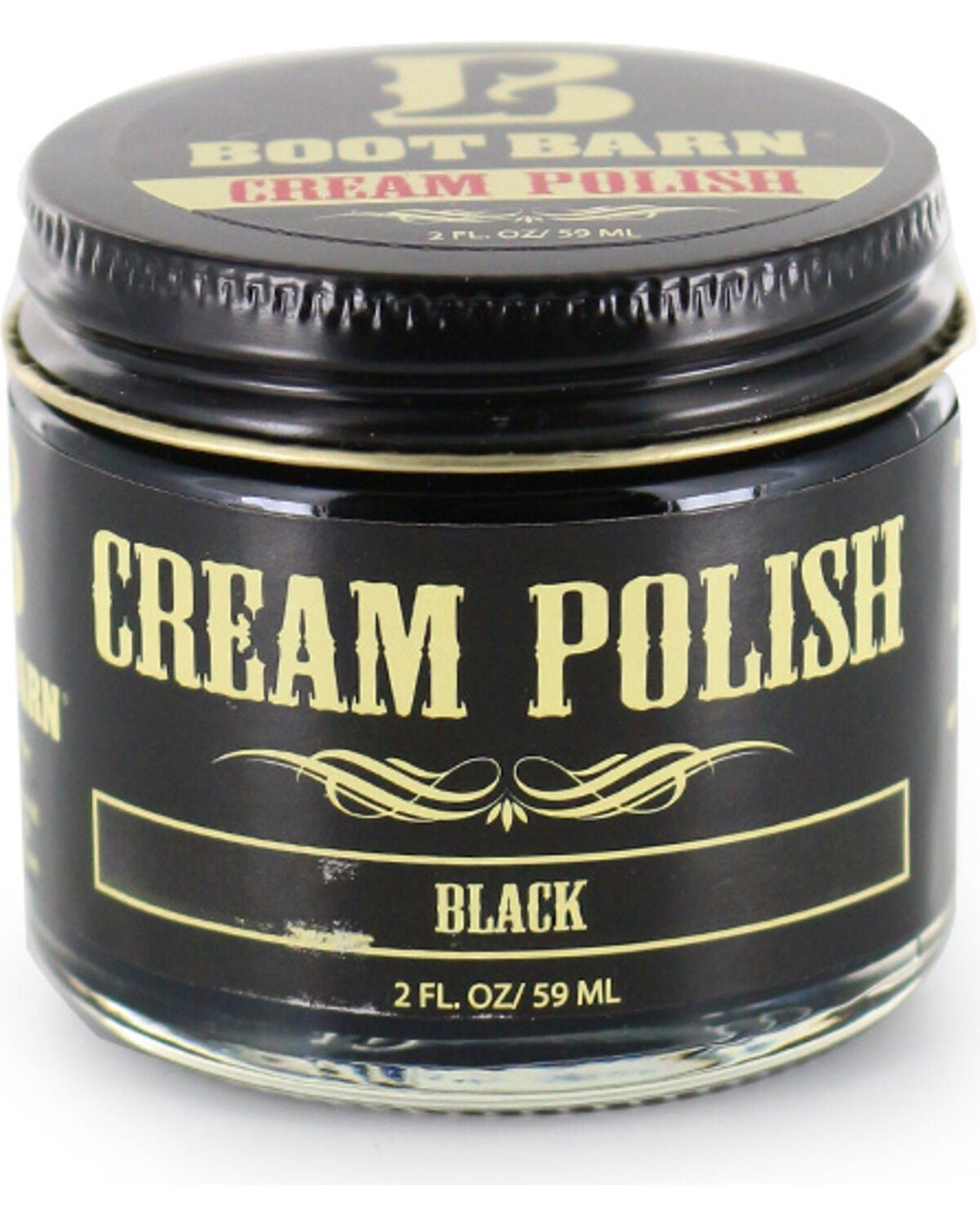 Image #1 - BB Ranch Black Leather Cream Polish, Black, hi-res