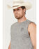 Image #2 - RANK 45® Men's Performance Tank Top, Grey, hi-res