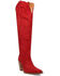 Image #1 - Dingo Women's Primadonna Tall Western Boots - Snip Toe, Red, hi-res