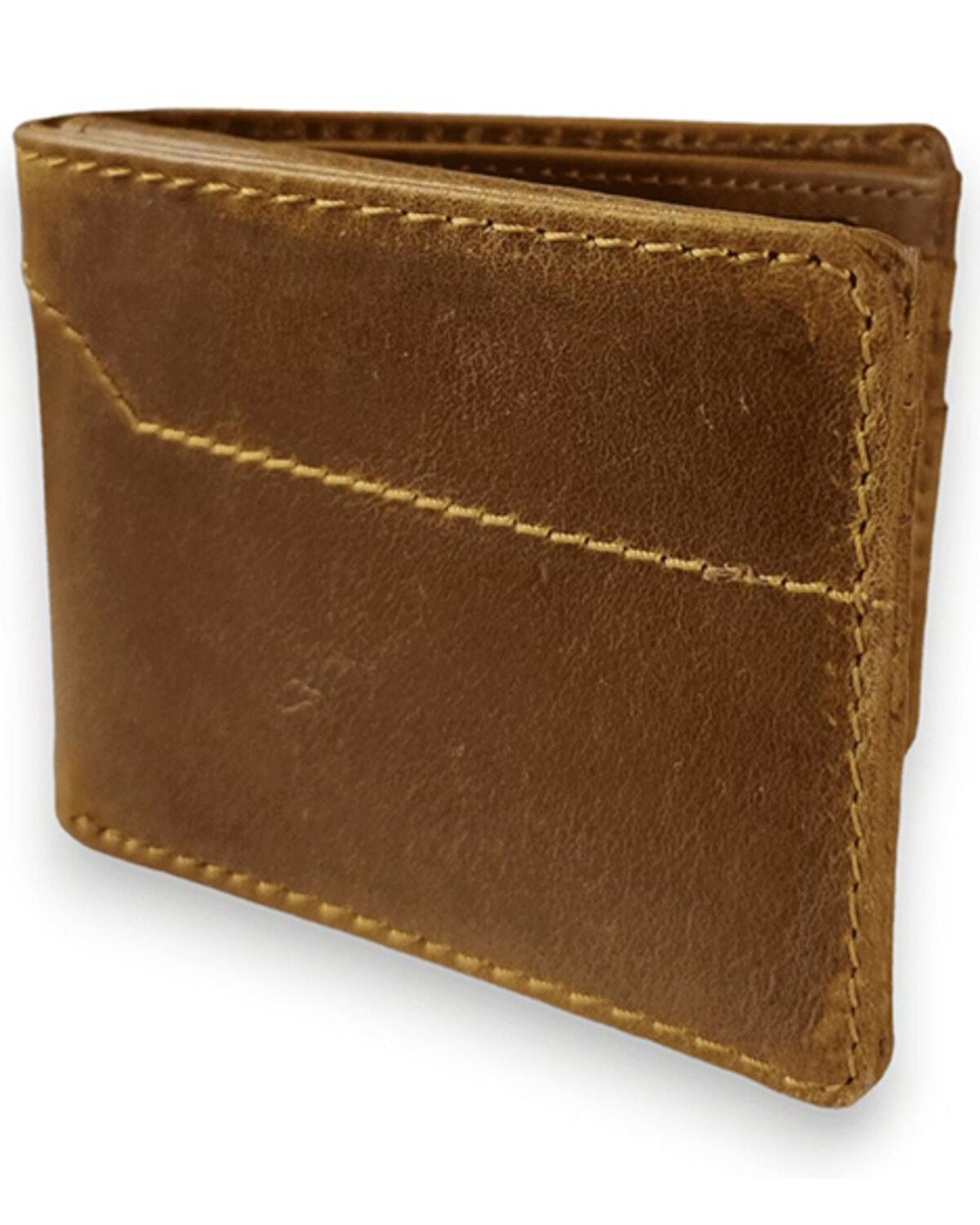 Ranch Junkie Men's Denali Leather Bifold Wallet, Brown, hi-res