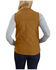 Carhartt Women's Rugged Flex Canvas Rib Collar Vest , Brown, hi-res