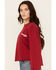 Image #4 - Wrangler Women's Good Times Sweatshirt , Red, hi-res