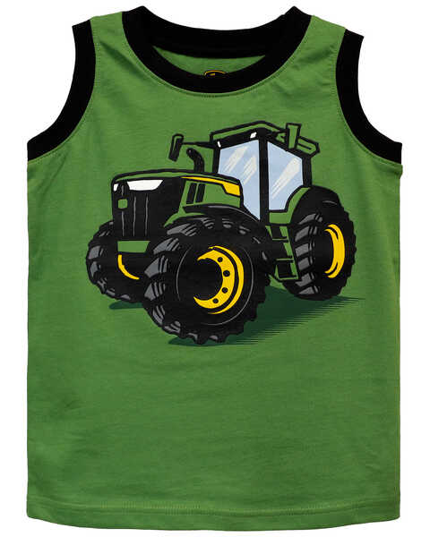 John Deere Toddler Boys' Tractor Tank Top, Green, hi-res