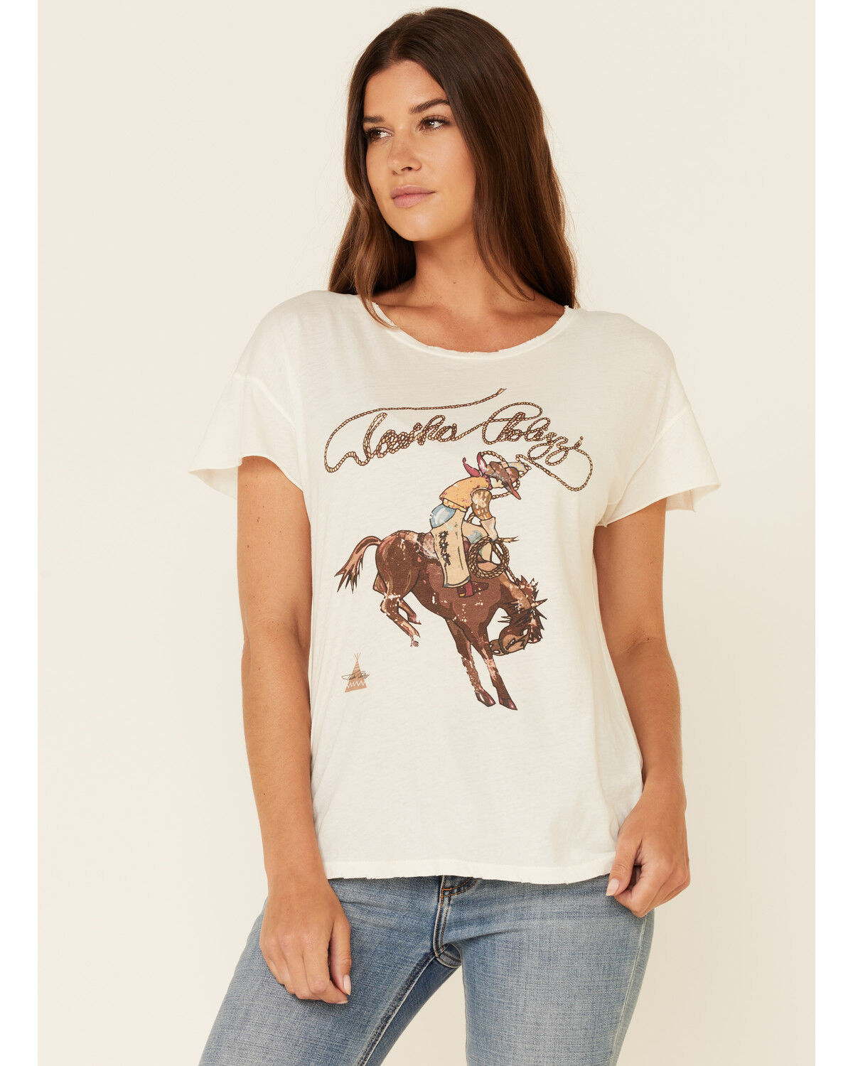 Image #1 - Tasha Polizzi Women's Roper Graphic Tee, Ivory, hi-res