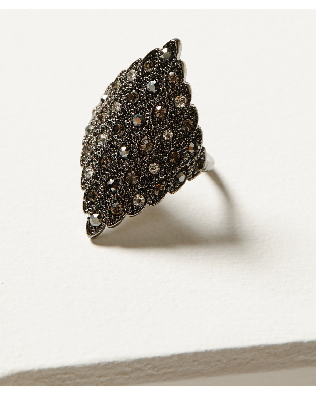 Shyanne Women's Enchanted Forest Pewter Diamond Statement Ring, Pewter, hi-res