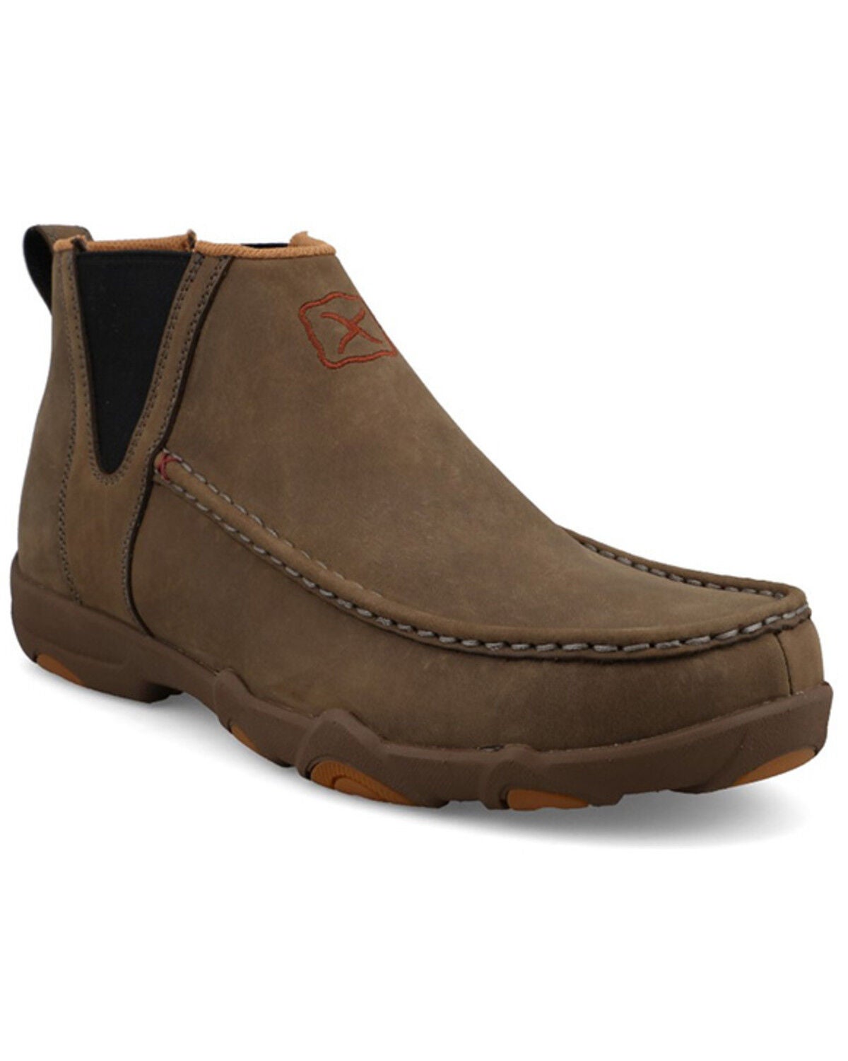 Twisted X Men's 4" UltraLite X&trade; Driving Shoes - Moc Toe, Taupe, hi-res