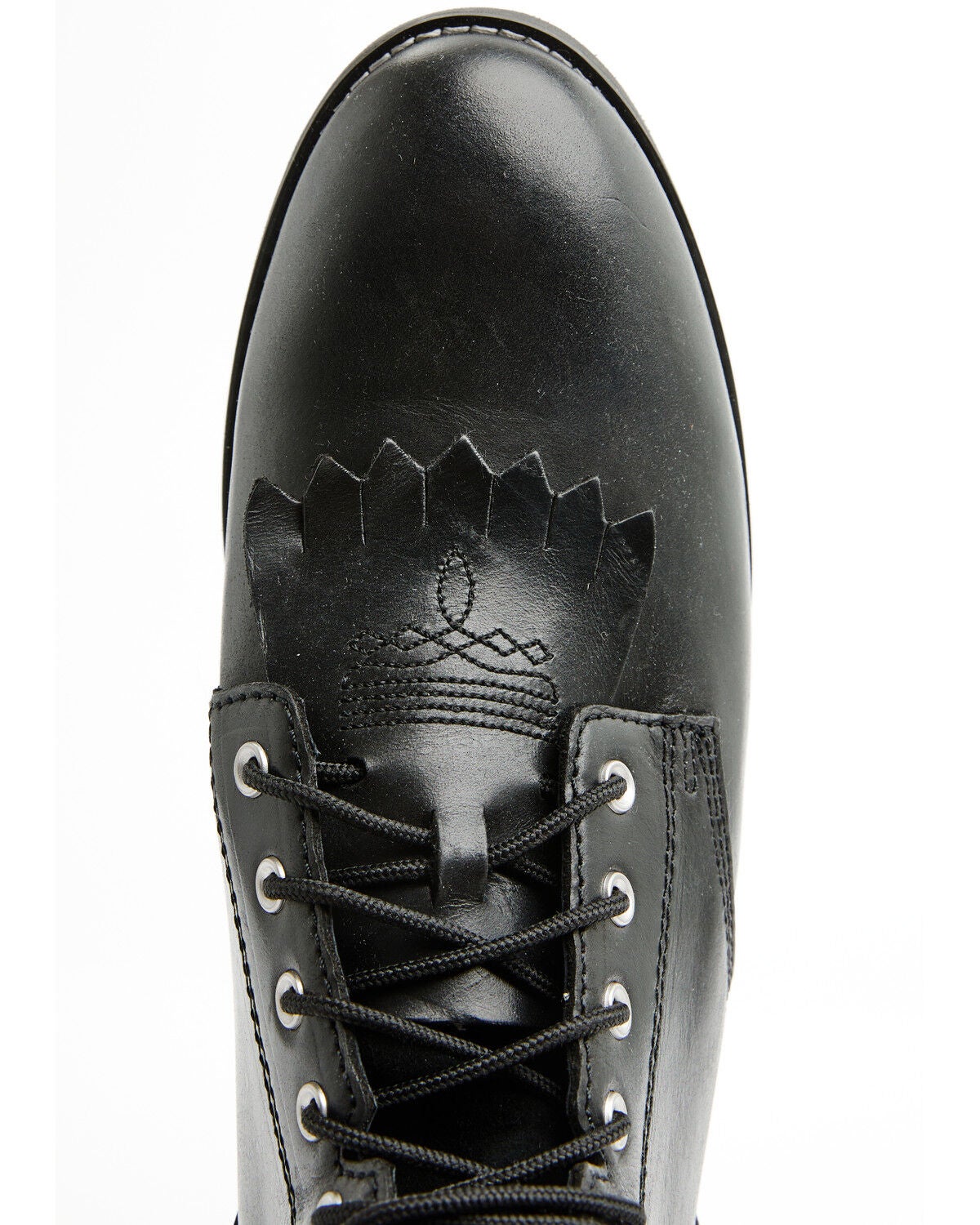 Image #6 - Cody James Men's 8" Highland Lace-Up Boots - Round Toe, Black, hi-res