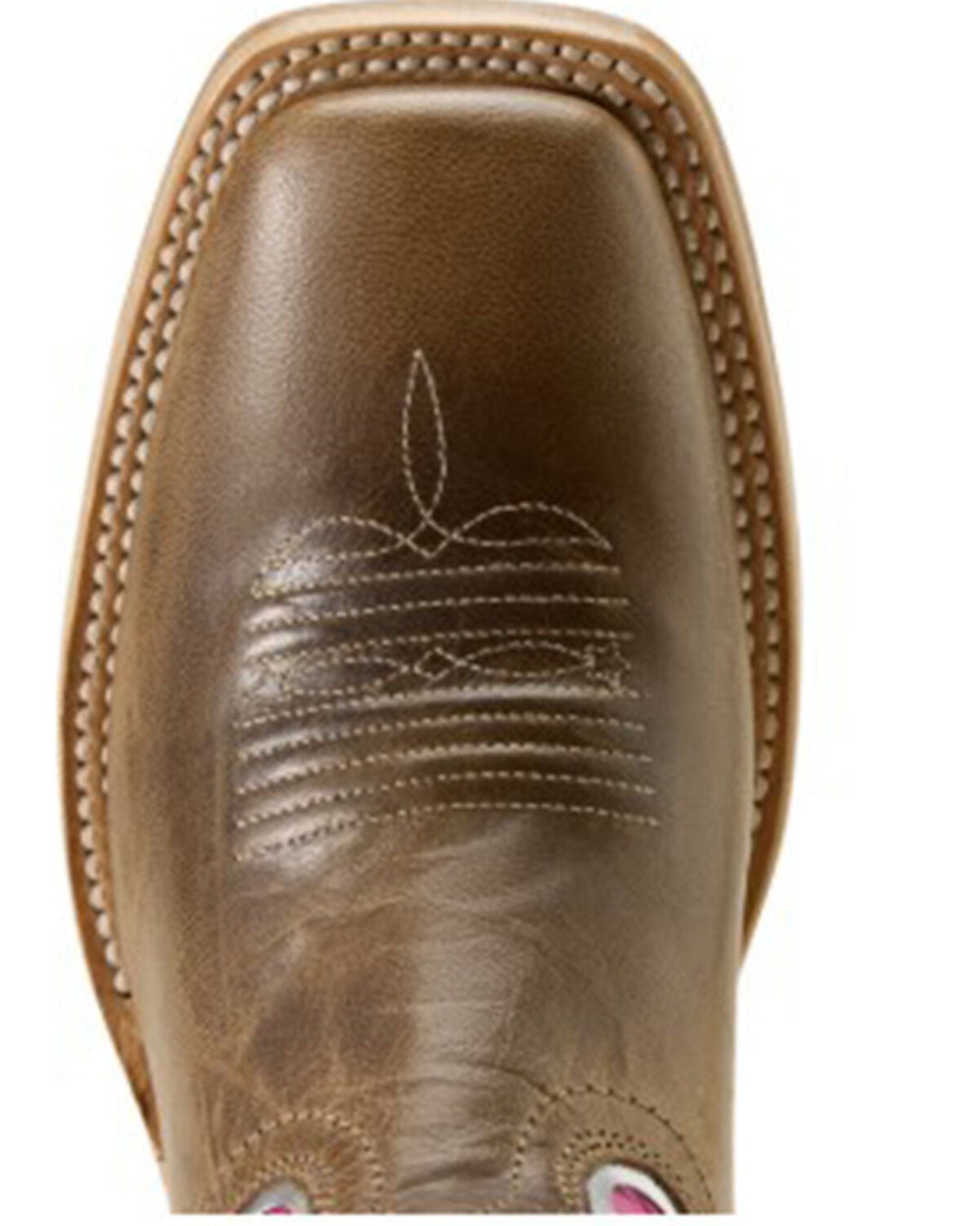 Image #6 - Ariat Women's Riata Western Boots - Square Toe, Pink, hi-res