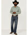 Image #2 - Kimes Ranch Men's Solid Linville Coolmax Button Down Western Shirt, Sage, hi-res