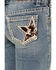 Image #2 - Rock & Roll Denim Girls' Star Pocket Bootcut Stretch Denim Jeans, Blue, hi-res