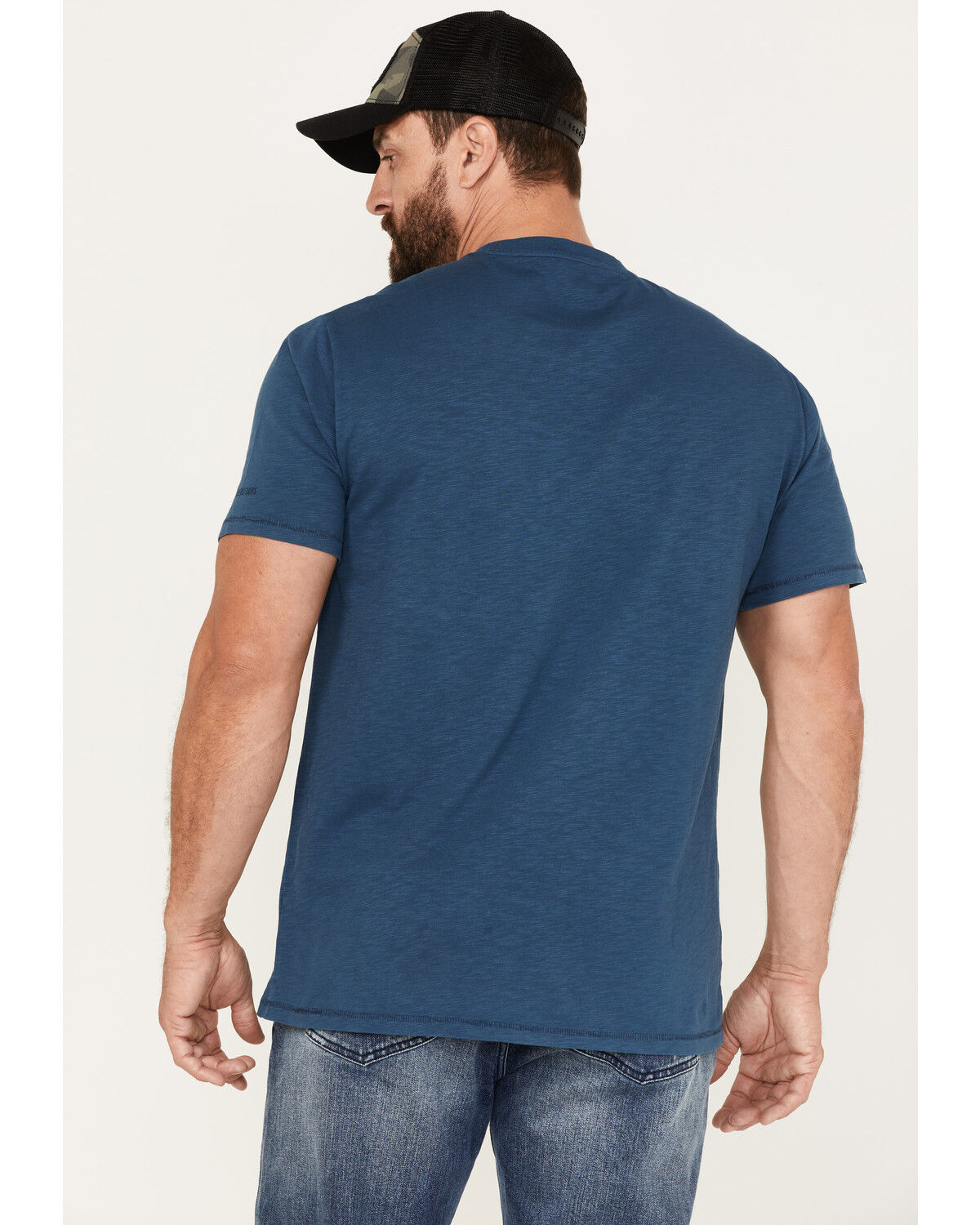 Image #4 - Brothers and Sons Men's Mountain Range Circle Graphic T-Shirt, Blue, hi-res