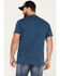 Image #4 - Brothers and Sons Men's Mountain Range Circle Graphic T-Shirt, Blue, hi-res