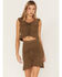 Image #1 - Shyanne Women's Off Shoulder Knit Top, Olive, hi-res