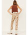 Image #3 - Cleo + Wolf Women's Country Garden Floral Print High Rise Bootcut Jeans, Cream, hi-res