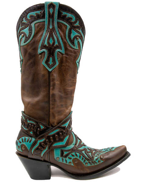 Image #1 - Black Star Women's San Angelo Western Boots - Snip Toe, Chocolate, hi-res