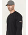 Image #3 - Ariat Men's FR Air USA Scream Long Sleeve Work T-Shirt, Black, hi-res