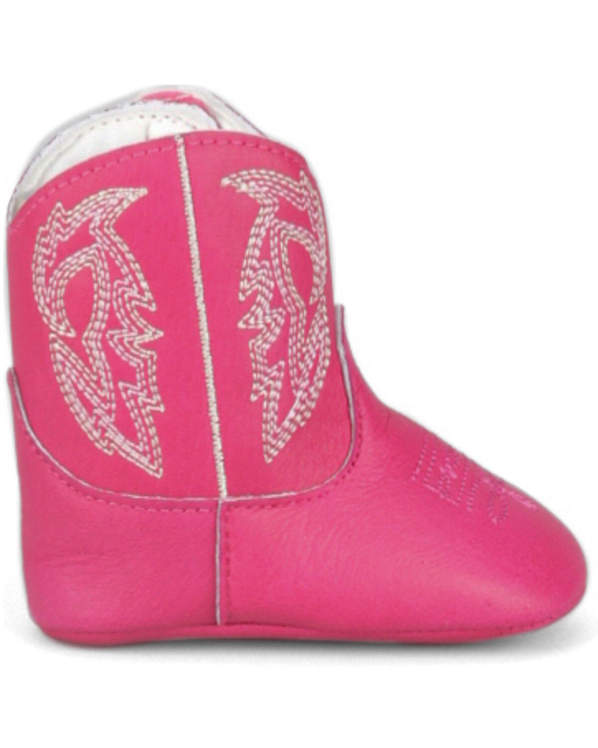 Image #2 - Justin Infant Boys' Baby Canter Western Boots - Round Toe, Pink, hi-res