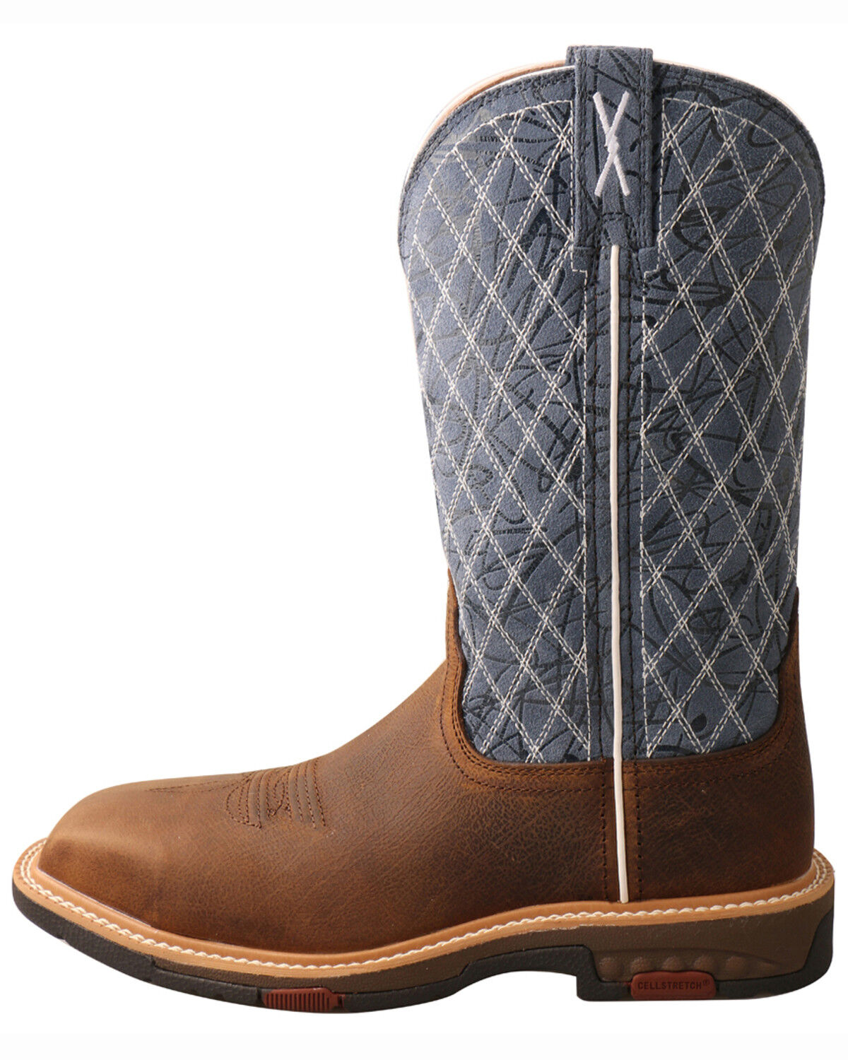 Image #3 - Twisted X Women's CellStretch Western Work Boots - Composite Toe, Brown, hi-res