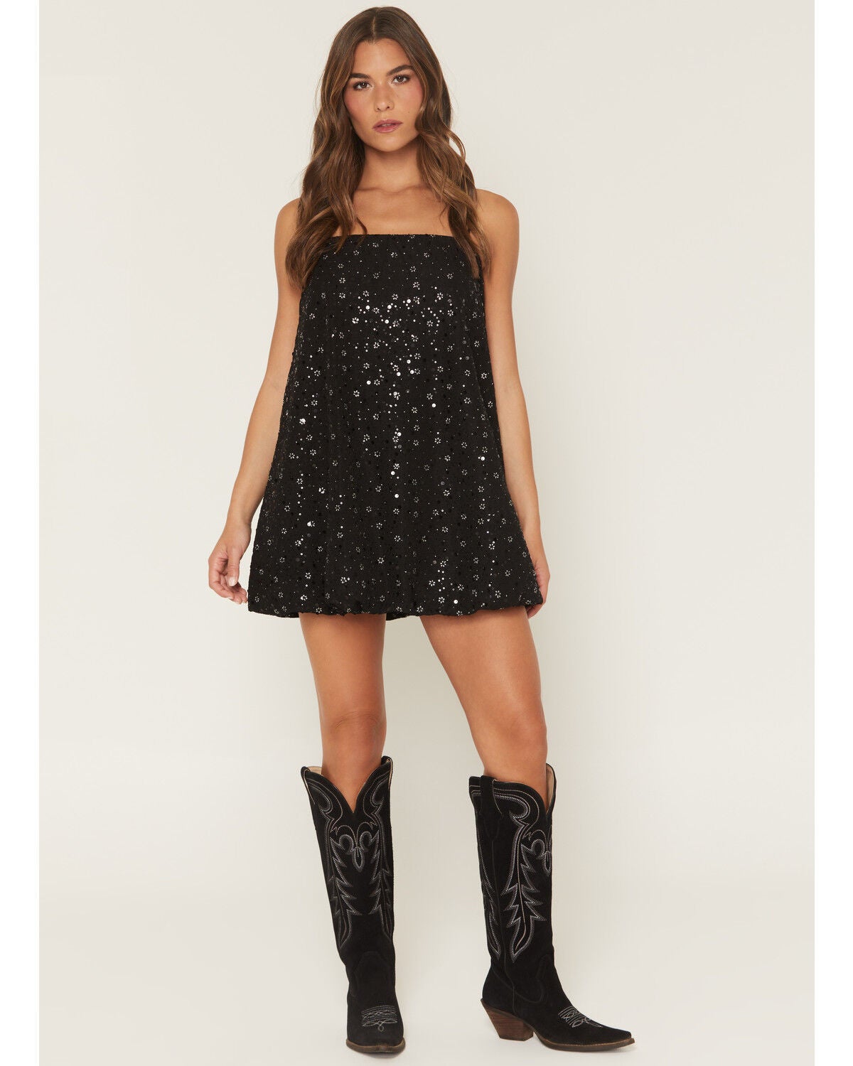 Sadie & Sage Women's Fifth Avenue Bubble Mini Dress, Black, hi-res