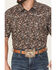 Image #3 - Cowboy Hardware Men's Paisley Print Short Sleeve Snap Stretch Western Shirt, Black, hi-res