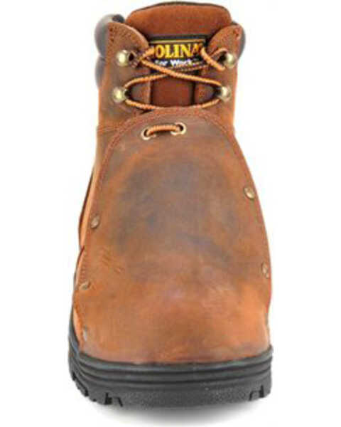 Image #4 - Carolina Men's 6" External Met Guard Boots - Steel Toe, Brown, hi-res