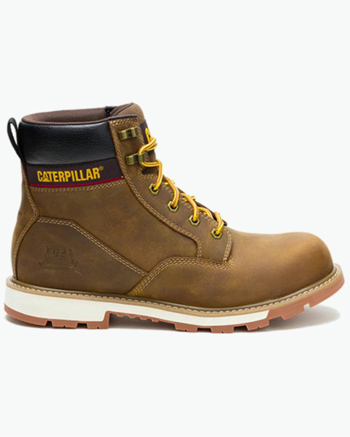 Image #2 - CAT Workwear Men's 67" 247 Work Boots - Steel Toe, Brown, hi-res