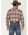 Image #4 - Cody James Men's Wiley Plaid Print Long Sleeve Plaid Print Long Sleeve Snap Western Shirt, Brown, hi-res
