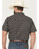 Image #4 - Cody James Men's Alpine Southwestern Stripe Print Short Sleeve Snap Western Shirt, Navy, hi-res