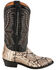 Image #2 - Lucchese Women's Stella Exotic Python Western Boots - Round Toe, Black/white, hi-res