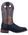 Image #2 - Dan Post Men's Deuce Western Performance Boots - Broad Square Toe, Black/brown, hi-res