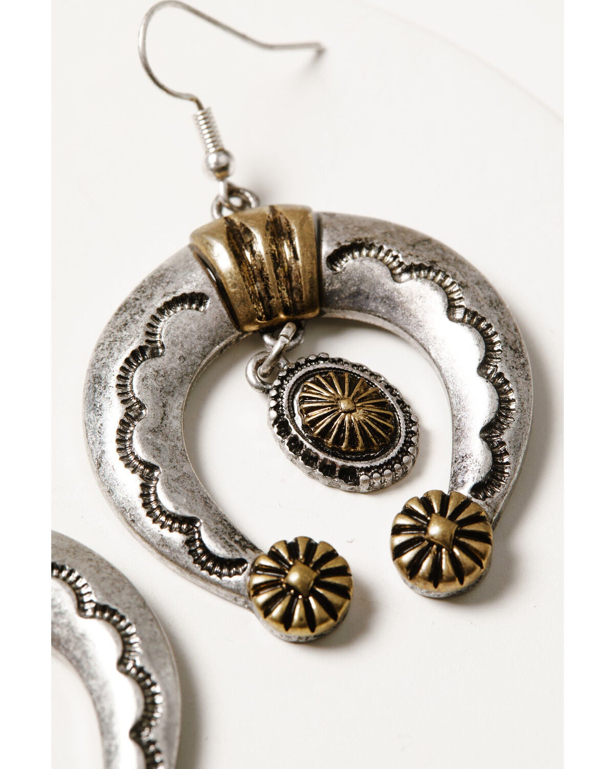 Image #2 - Idyllwind Women's Harpeth Squash Blossom Earrings, Gold, hi-res