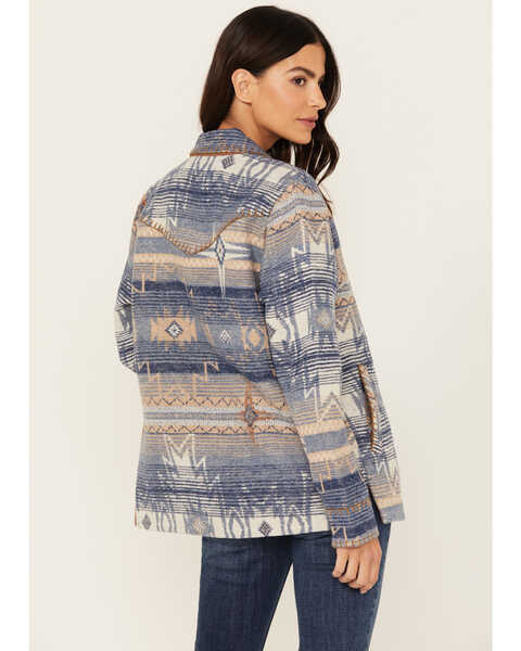 Image #4 - Idyllwind Women's Sanford Whip Stitch Blanket Jacket, Dark Blue, hi-res