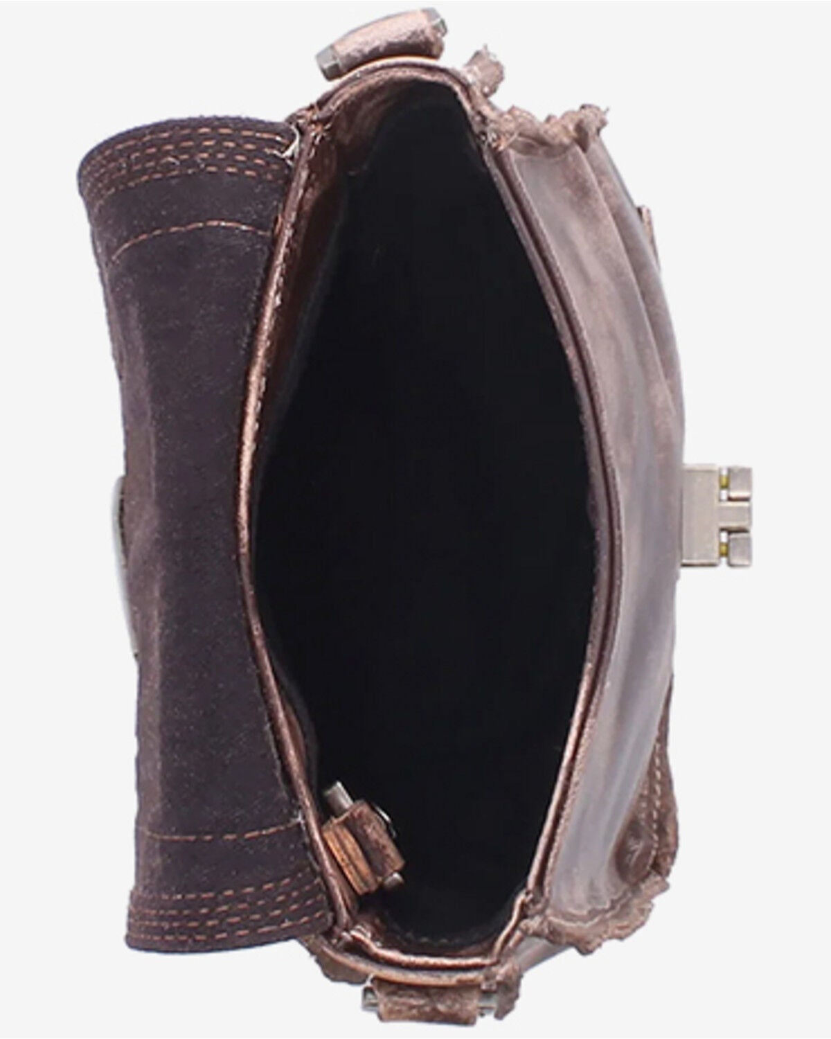 Image #3 - Bed Stu Women's Rhyme Compact Bag, Dark Brown, hi-res