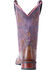 Image #7 - Laredo Women's Lola Purple Tan Inlay Western Performance Boots - Square Toe, Tan, hi-res