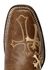 Circle G Women's Cross Embroidered Western Boots - Square Toe, Chocolate, hi-res